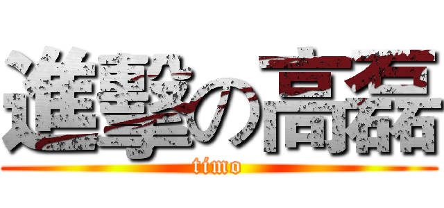 進擊の高磊 (timo)