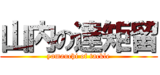 山内の達矩留 (yamauchi of tackle)