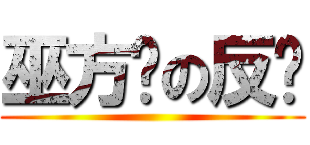 巫方婷の反擊 ()