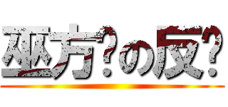 巫方婷の反擊 ()