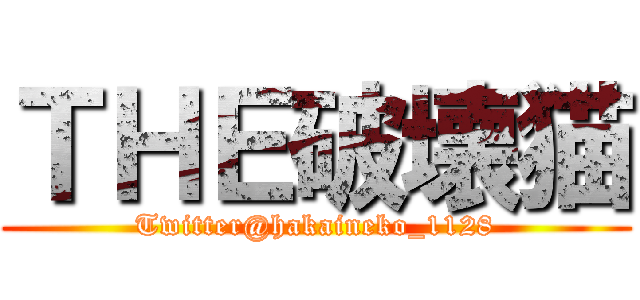 ＴＨＥ破壊猫 (Twitter@hakaineko_1128)