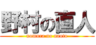 野村の直人 (nomura no naoto)