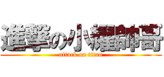進撃の小耀帥哥 (attack on titan)