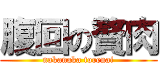 腹回の贅肉 (nakanaka torenai)