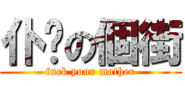 仆你の個街 (fuck your mother)