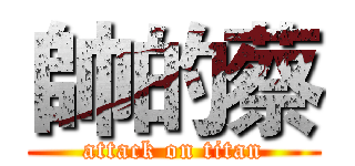 帥的蔡 (attack on titan)