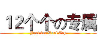 １２个个の专属 (Just for Real Zap)