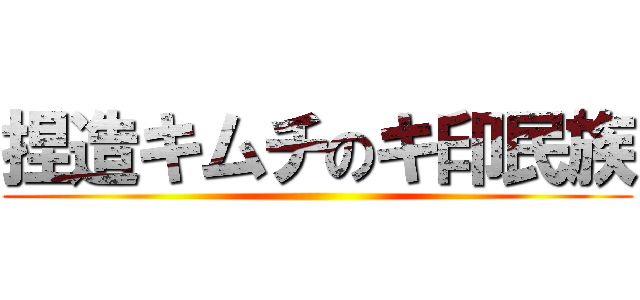 捏造キムチのキ印民族 ()