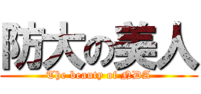防大の美人 (The beauty of NDA)