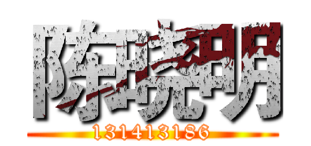 陈晓明 (131413186)