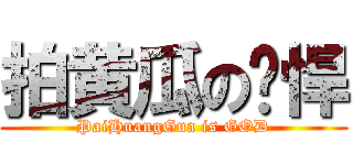 拍黄瓜の强悍 (PaiHuangGua is GOD)