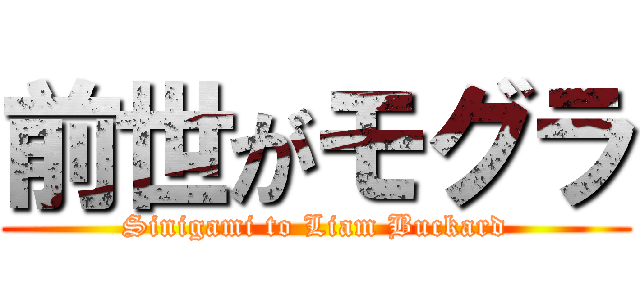 前世がモグラ (Sinigami to Liam Buckard)