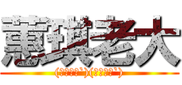 蕙琪老大 ((′・ω・`)(′・ω・`))