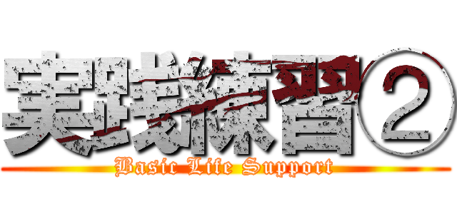 実践練習② (Basic Life Support)