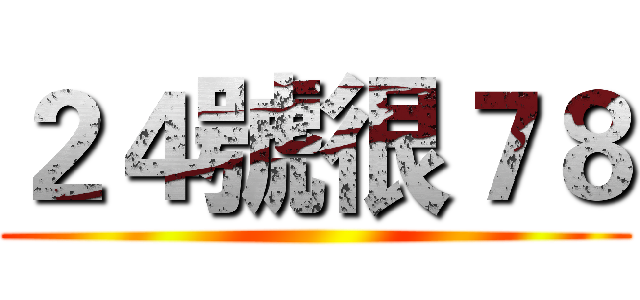 ２４號很７８ ()