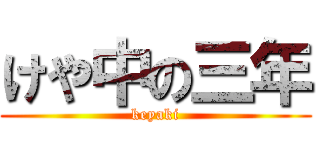 けや中の三年 (keyaki)