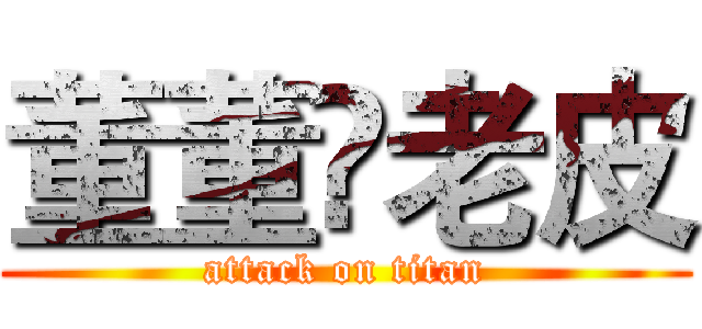 董董❤老皮 (attack on titan)