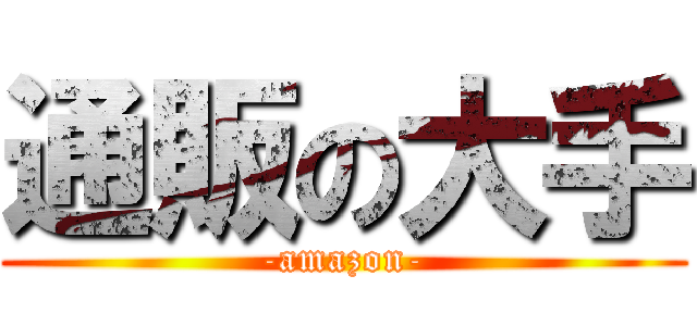 通販の大手 (-amazon-)