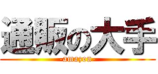 通販の大手 (-amazon-)