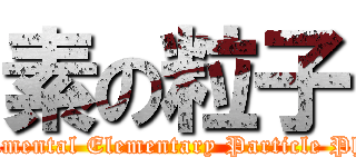 素の粒子 (Experimental Elementary Particle Physics)