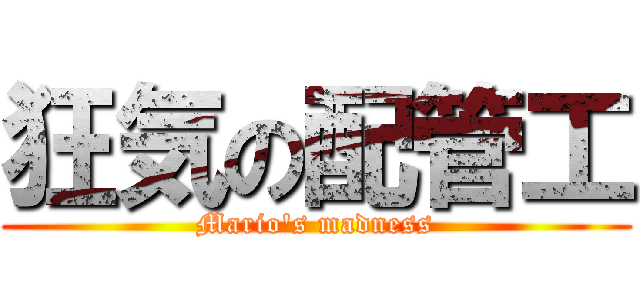 狂気の配管工 (Mario's madness)