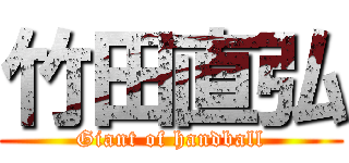 竹田直弘 (Giant of handball)