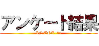 アンケート結果 (IN ANZ. 忘年会)