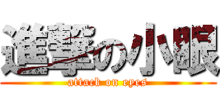 進撃の小眼 (attack on eyes)
