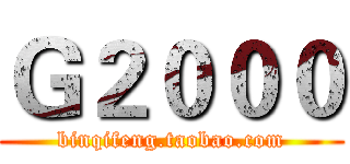 Ｇ２０００ (binqifeng.taobao.com)