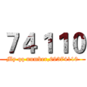 ７４１１０ (My qq number,69374110)