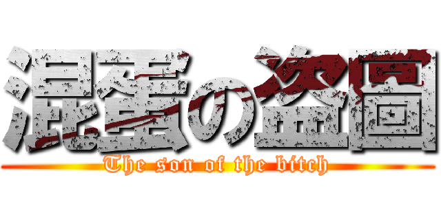 混蛋の盗圖 (The son of the bitch)