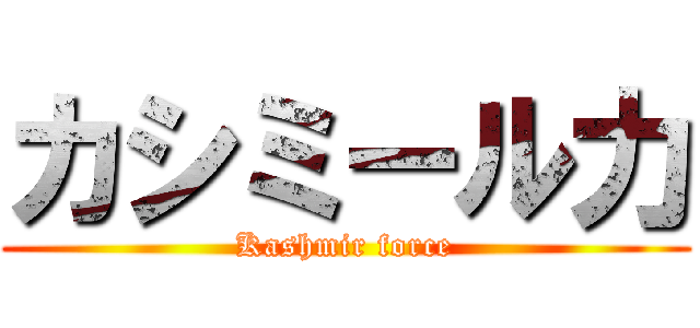 カシミール力 (Kashmir force)