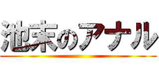 池末のアナル ()