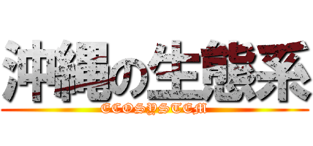 沖縄の生態系 (ECOSYSTEM)