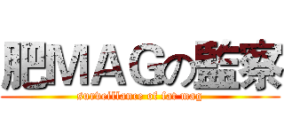 肥ＭＡＧの監察 (surveillance of fat mag)