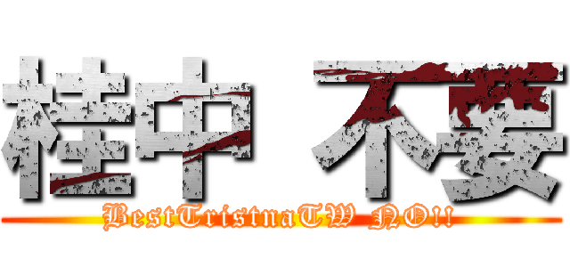 桂中 不要 (BestTristnaTW NO!!)