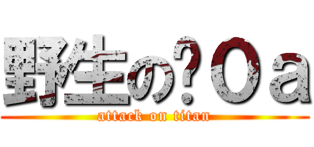 野生の洨０ａ (attack on titan)