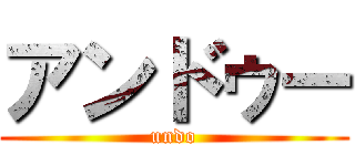 アンドゥー (undo)