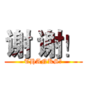 谢 谢！ (THANKS！)