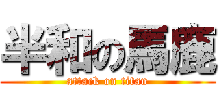 半和の馬鹿 (attack on titan)