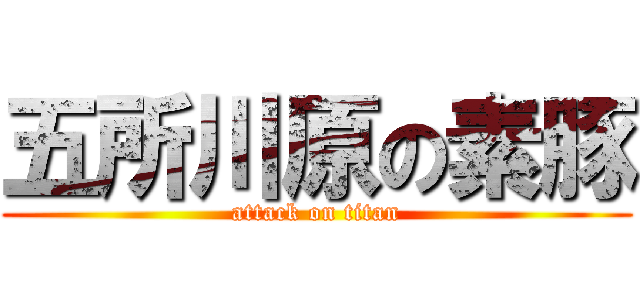 五所川原の素豚 (attack on titan)