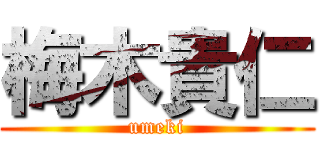 梅木貴仁 (umeki)