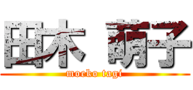 田木 萌子 (moeko tagi)