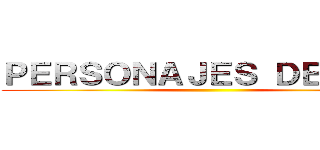 ＰＥＲＳＯＮＡＪＥＳ ＤＥ ＳＮＫ ()