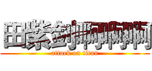 田紫剑啊啊啊 (attack on titan)