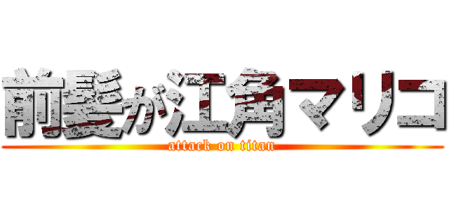 前髪が江角マリコ (attack on titan)