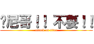 哪尼哥！！ 不要！！ (attack on titan)