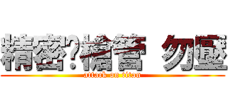 精密內槍管 勿壓 (attack on titan)