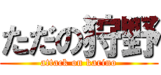 ただの狩野 (attack on karino)