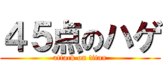 ４５点のハゲ (attack on titan)